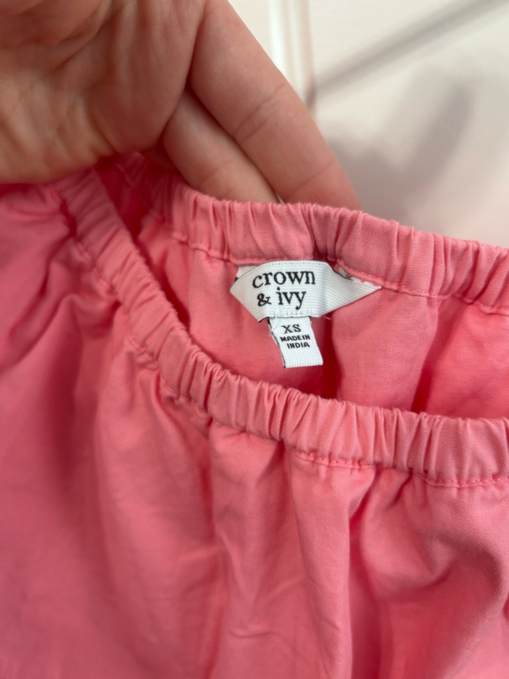 crown & ivy Coral One-Shoulder Ruffle Camisole - Picture 4 of 5